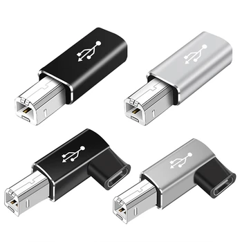 4Pcs USB Tipo C Fêmea USB B Macho Adaptador MIDI Adapter para o Scanner Impressora Conversor de Dados USB 2.0 de Adaptador de Impressora