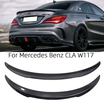 Para a Mercedes-Benz CLA W117 C117 FD Estilo Fibra de Carbono, Spoiler Traseiro Tronco Asa 2013-2019 FRP favo de mel Forjado
