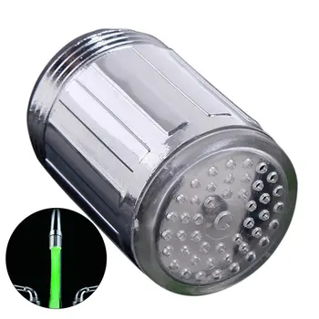 LED Sensíveis à Temperatura de 3 Cores da Luz-acima de Torneira da Cozinha casa de Banho de Brilho de Poupança de Água de Torneira Arejador da Torneira Bico de Chuveiro Torneira LED