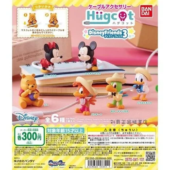 Gashapon Cápsula De Brinquedos Bandai Japão Cabo De Dados Linha De Decoração De Winnie The Pooh, Mickey Pato Donald Figura