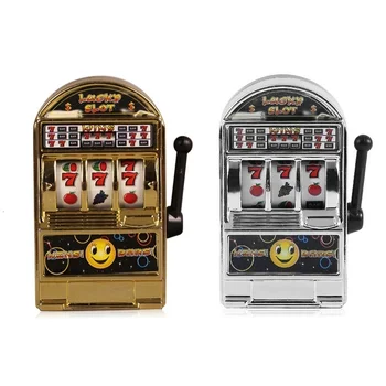 Novo Mini Casino Jackpot Máquina De Fenda De Fruto Caixa De Dinheiro De Jogo Brinquedos Para Crianças, Adultos Engraçado Anti Prima De Brinquedos Para As Crianças Presentes De Aniversário