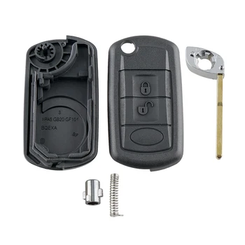 Novo Carro de Substituição de chave Shell de Dobramento Flip Chave Remota Caso Fob 3 Botão para -LAND-ROVER Range Rover Sport LR3 chave de Detecção de caso