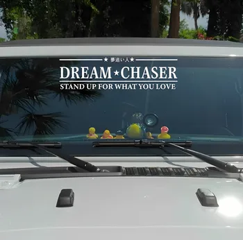 DREAM CHASER Carro Adesivos e Decalques Exterior Carro Personalizado Ajuste de Acessórios pára-brisas de Adesivos de Vinil Impermeável Adesivos