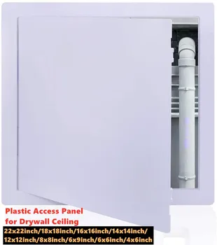 O plástico do Painel de Acesso para placa de Gesso do Teto 4x6inch-18x18inch Reforçado Encanamento de Parede de Portas de Acesso Removível com Dobradiça Branco