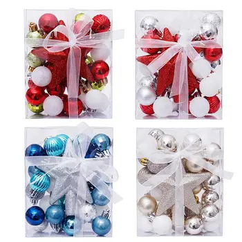 30pcs Bolas de Natal Enfeites de Árvore de Natal, Bolas de Natal decorações de Árvore de Enforcamento Pingentes 2022 Presente de Ano Novo Noel