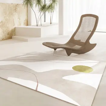 Nordic Resumo Tapete de Sala em Estilo Japonês, Simples Linha de Mesa de Café Tapete de Quarto-de-Cabeceira de Arte INS Vento Grande Área de Tapete em Carpete