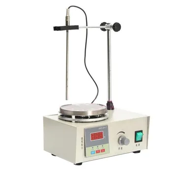 Laboratório de misturador Agitador Agitador Magnético com aquecimento placa de fogão mixer 220V temperatura dispaly