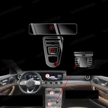 painel do carro da tela de engrenagem do painel anti-arranhões Filme Protetor Adesivo para Mercedes Benz Classe E w213 2017 2018 2019 2020 2021 2022