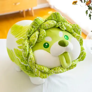 Repolho Shiba Inu Dog Bonito Vegetal De Fadas Anime Brinquedo De Pelúcia Fofo De Pelúcia Planta Macio Boneca Kawaii Travesseiro De Bebê Brinquedos De Presente