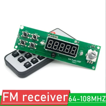 AM FM SW ondas Curtas, toda a banda de FM receptor de rádio a bordo do módulo de PLL DSP Digital Sintonizado estéreo amplificador de potência de áudio + controle Remoto