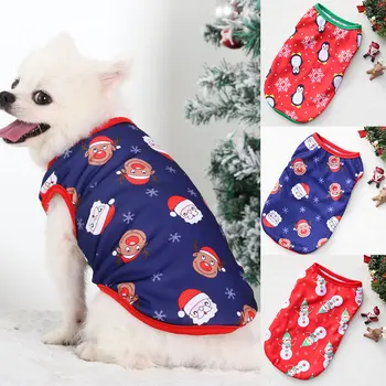 Nova Natal, Roupas De Cachorro De Estimação De Algodão Vestuário Moletons Com Capuz Para Cães Pequenos Gatos Veste Camisa Cachorro Traje Chihuahua Yorkies Roupa
