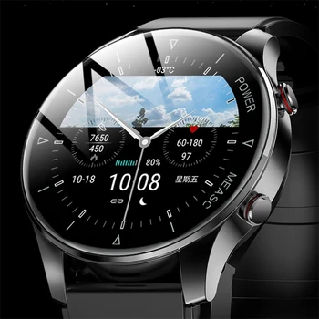 2022New Inflável Alça de Medir com Precisão a freqüência Cardíaca Pressão Arterial Smart Watch Homens Waterproof o Bluetooth Chamar de Esporte SmartWatch