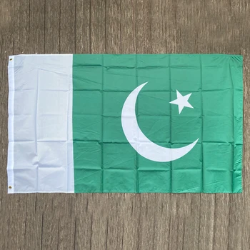 frete grátis xvggdg 90x150cm Paquistão bandeira 3x5 Pés Super Poli de futebol de BANDEIRA do Interior para o Exterior de Poliéster Bandeira