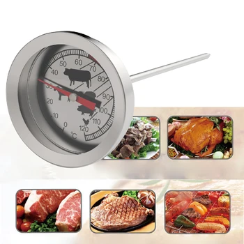 Dial Cozinha Termômetro Inoxidável, Impermeável Alimentos, Água, Carne, a Sonda de Temperatura do Forno de Cozimento de Cozinha CHURRASQUEIRA Medidor de Temperatura de Teste