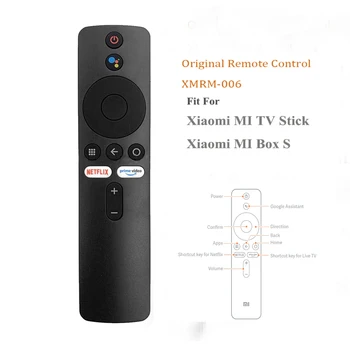 Novo XMRM-006 Controle Remoto Para Xiaomi MI Caixa S MI Smart TV Stick MDZ-22-AB MDZ-24-AA Voz Bluetooth Google Assistente