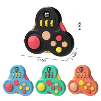 Descompressão Brinquedos de Giro Magic Bean Cubo Fidget Brinquedo Triângulo Miçangas de Brinquedo Educativo para Crianças, Quebra-cabeça de Alívio de tensão do Brinquedo