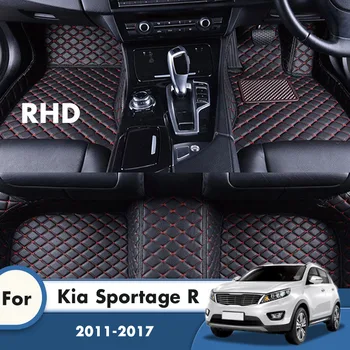 RHD Carro Tapetes Para Kia Sportage R 2017 2016 2015 2014 2013 2012 2011 Tapetes Personalizados Almofadas do Pé Auto Acessórios Interior Tapete