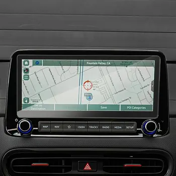 Para Hyundai KONA Kauai 2021 de 10,25 POLEGADAS auto-Rádio de Navegação GPS Moderou o Vidro da Tela de Filme Protetor Adesivo
