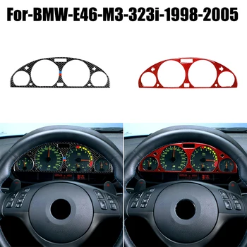 Para BMW E46 M3 323i 328i 330i 325i 1999-2004 de Fibra de Carbono Interno do Painel de Instrumentos, Quadro Decorativo Tampa do Painel de controle Adesivos