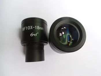 2pcs Microscópio Biológico WF10X 18mm de Alta Eyepiont Ocular de Grande Campo Ocular Monte 23,2 mm