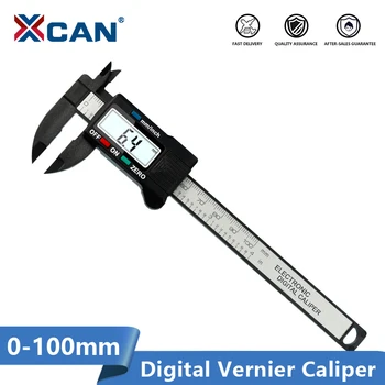XCAN Pinça LCD Digital Eletrônica de Vernier Caliper Manômetro de 0-100mm Eletrônico Régua, Paquímetro Micrômetro Ferramenta de Medição