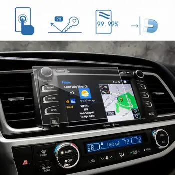 2014-2018 para Toyota Highlander LE Plus XLE Entune 8 Polegadas, Navegação de Carro Protetor de Tela de Vidro Temperado no Centro da Tela de Toque