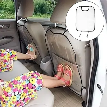 Assento de carro de Volta Capa Protetor para Crianças de Bebê Auto Almofada do Assento de Chutar Tapete Almofada Anti Lama Limpe a Sujeira Decalques de Couro Chute Mat