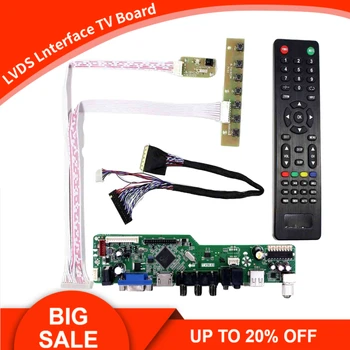 Novo Conselho de Controle de Monitor Kit Para LM171W02-A4M1 HW4A TV+HDMI+VGA+AV+USB Ecrã LCD LED de Controlador de Placa de Driver