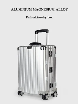 Premium de alumínio em liga de magnésio de viagem, guarda-jóias, caixa especial mala para o negócio de personalização, a exposição da caixa de jóias com