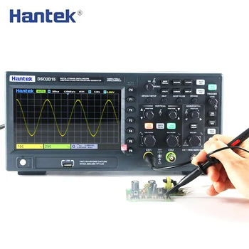 Hantek Osciloscópio Digital DSO2D15 2 Canais de 150Mhz de Armazenamento USB Osciloscopio Multímetro Portátil Testador de