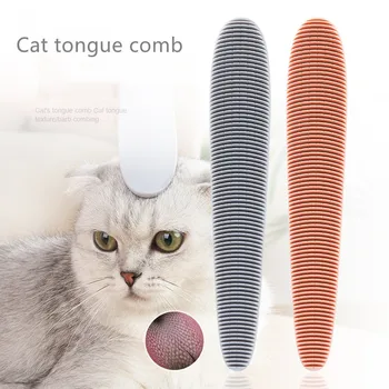Gato Pente de Gatos de Estimação Língua Textura Design de Massagem Pente de Limpeza E remoção de Flutuantes do Cabelo do Gato Bonito Portátil Pente para Gatos
