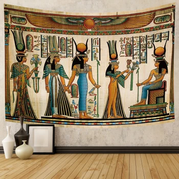 Egípcio Tapeçaria Pano De Fundo Do Antigo Egito Cena Mitologia Faraós Murais, Decoração De Parede Quarto Sala De Estar Fotografia, Decoração De Casa