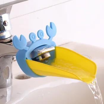Banheiro infantil Sapo Forma Torneira Extensor de poupança de Água Cartoon Kids Baby Lavagem de mão Torneira de Água Extensão de Acessórios de casa de Banho