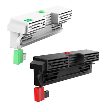 NS Estação de Ancoragem USB emissão de Calor do Refrigerador 5000 RPM Ventilador de Refrigeração com duas Ventoinhas de Poeira Tampa Traseira para Nintendo Switch de Console