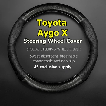 Para A Toyota Aygo X Cobertura De Volante De Couro, Fibra De Carbono Do Ar Do Ajuste Limitado 2022 Prólogo 2021