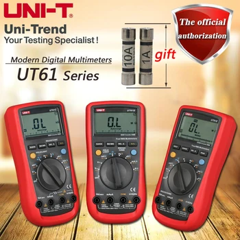 UNIDADE UT61A UT61B UT61C UT61D UT61E True RMS multímetro digital/analógico bar/grande de medição de capacitância/desligamento automático