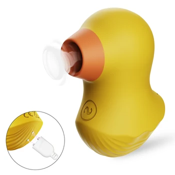 Chupando Vibrador Pato Vibração de Ventosa Oral Boquete e Lambendo Estimulador de Clitóris Mamilo Chupar Adultos Brinquedo do Sexo para a Mulher Ma