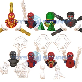A Aranha Mysterio de um Modelo de Blocos de Construção MOC Tijolos Conjunto de Dons Brinquedos Para Crianças