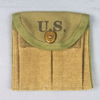 WW2 segunda guerra mundial Exército dos EUA Carabina M1 Munição de Lona Bolsa América do saco da Cintura