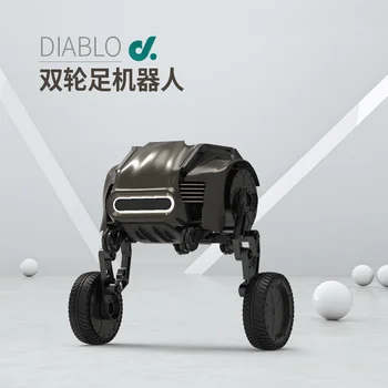 Diablo dois-roda-pés do robô inteligente eletrônico cão AI segue reconhecimento visual de programação de educação bionic companheiro