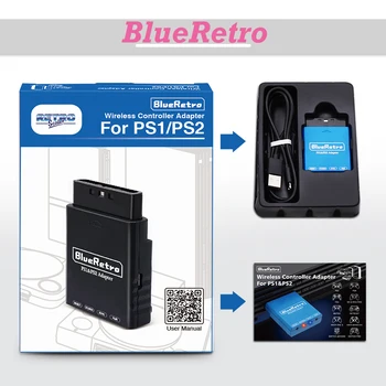 BlueRetro PS2 sem Fio Controlador de Adaptador Bluetooth para PS2 PS1 Jogo de Console para PS4 PS5 Nintendo Interruptor Jogo Contorller
