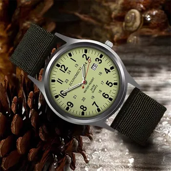 SOKI Homens Relógios de Correia de Nylon de Quartzo Wristwatcheh Impermeável Militar Esporte Relógio de Quartzo do Relógio de Pulso Relógio Masculino