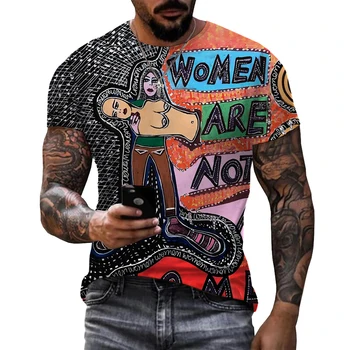 Engraçado, Design, Mulheres Não São um Jogo 3D Impresso Homens T-shirt Unisexo 2022 Moda Casual de grandes dimensões Tees T-Shirts
