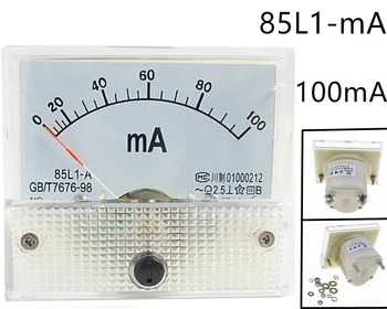AC Medidor Analógico Painel de 100MA medidor de Volt Amperímetros 85L1 100MA Medidor