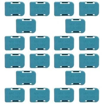 20Pcs Bateria Cremalheira do Armazenamento do Suporte de Bateria de Caso Para Makita 18V Fixação de Dispositivos(Azul)