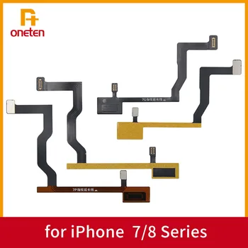 1pcs Original Sensor de impressão digital Flex Cabo de Extensão Para o iPhone 7 8 Plus Peças do Telefone Sensor de impressão digital, Placa de Substituição