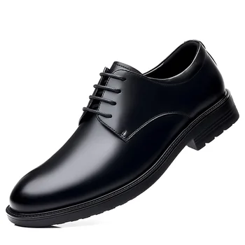 2022 Novos Homens de Couro de Qualidade de Calçados de Couro Britânico Tamanho do Negócio 38-44 de Couro Macio Homem Dividido Vestido de Couro Sapatos