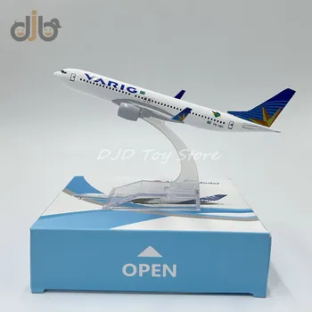 1:400 Diecast de Metal Modelo de Avião de Brinquedo de 16 cm Brasileira VARIG Airlines Boeing 737 Réplica Para Coleção