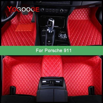 YOGOOGE Carro Tapetes Para o Porsche 911 911Targa Cabrio de 4 Lugares, Automático Pé Coche Acessórios Tapetes
