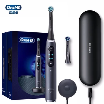 Oral-B iO-9 Escova de dentes Elétrica Sonic Recarregável com Smart Bluetooth 7 Modos 3D Dentes de Rastreamento Ultimate Limpo Magnético de Cuidados Orais